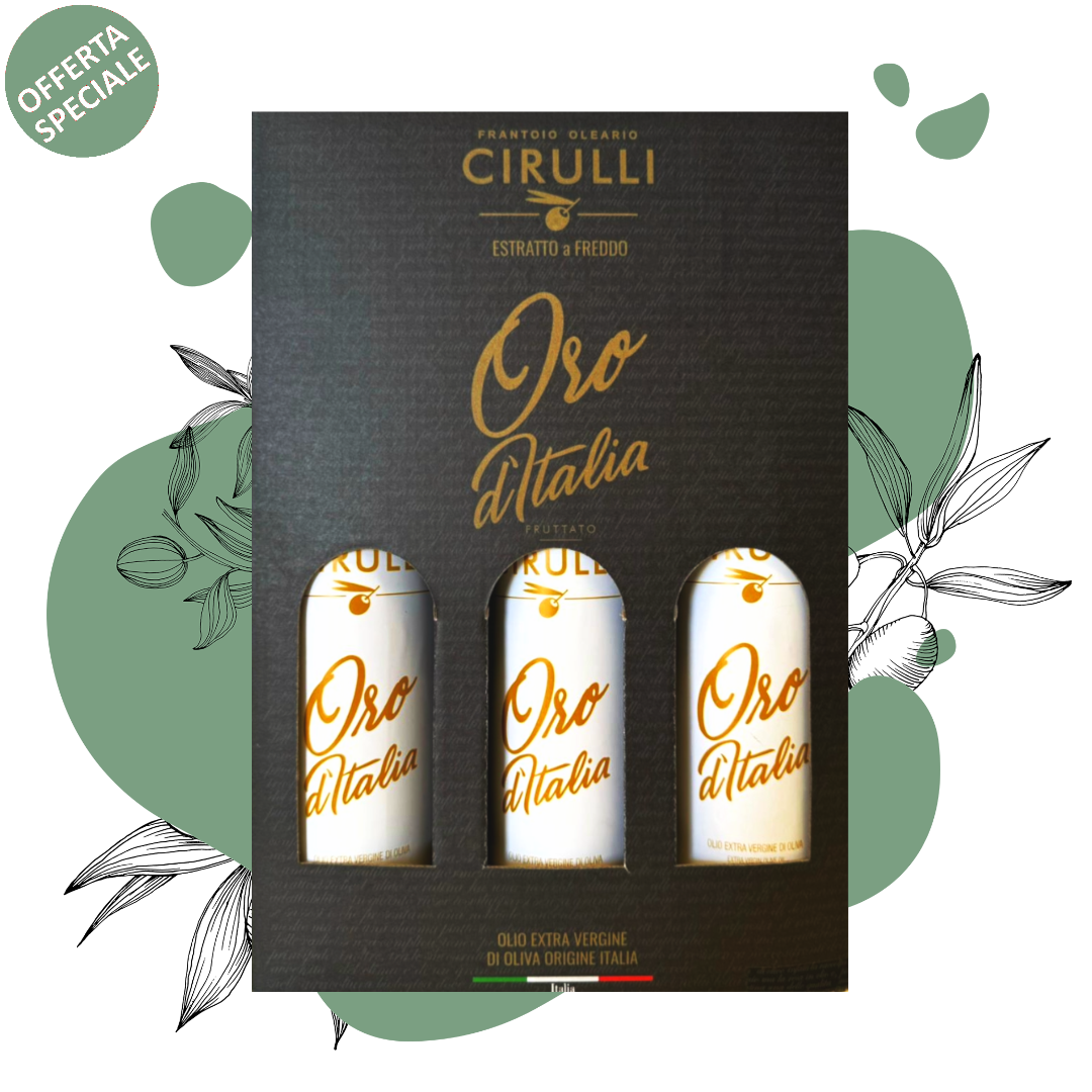 Offerta 1 Valigetta da 3 bottiglie di olio extravergine • 500ml