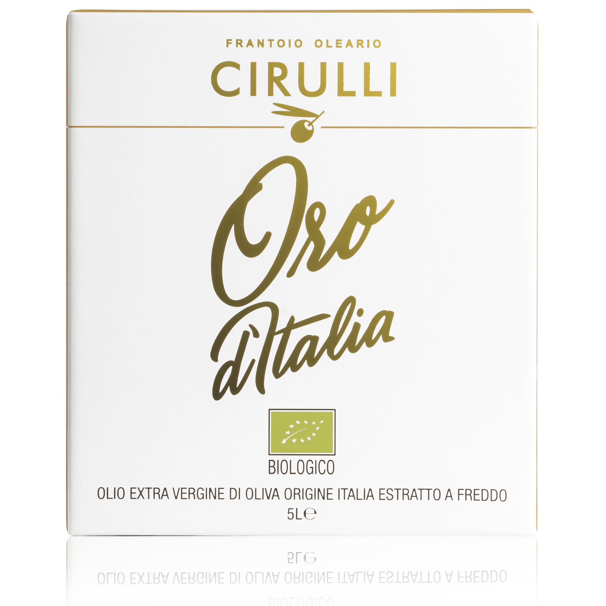 Bag in box of Organic extra virgin olive oil • 5 Liters