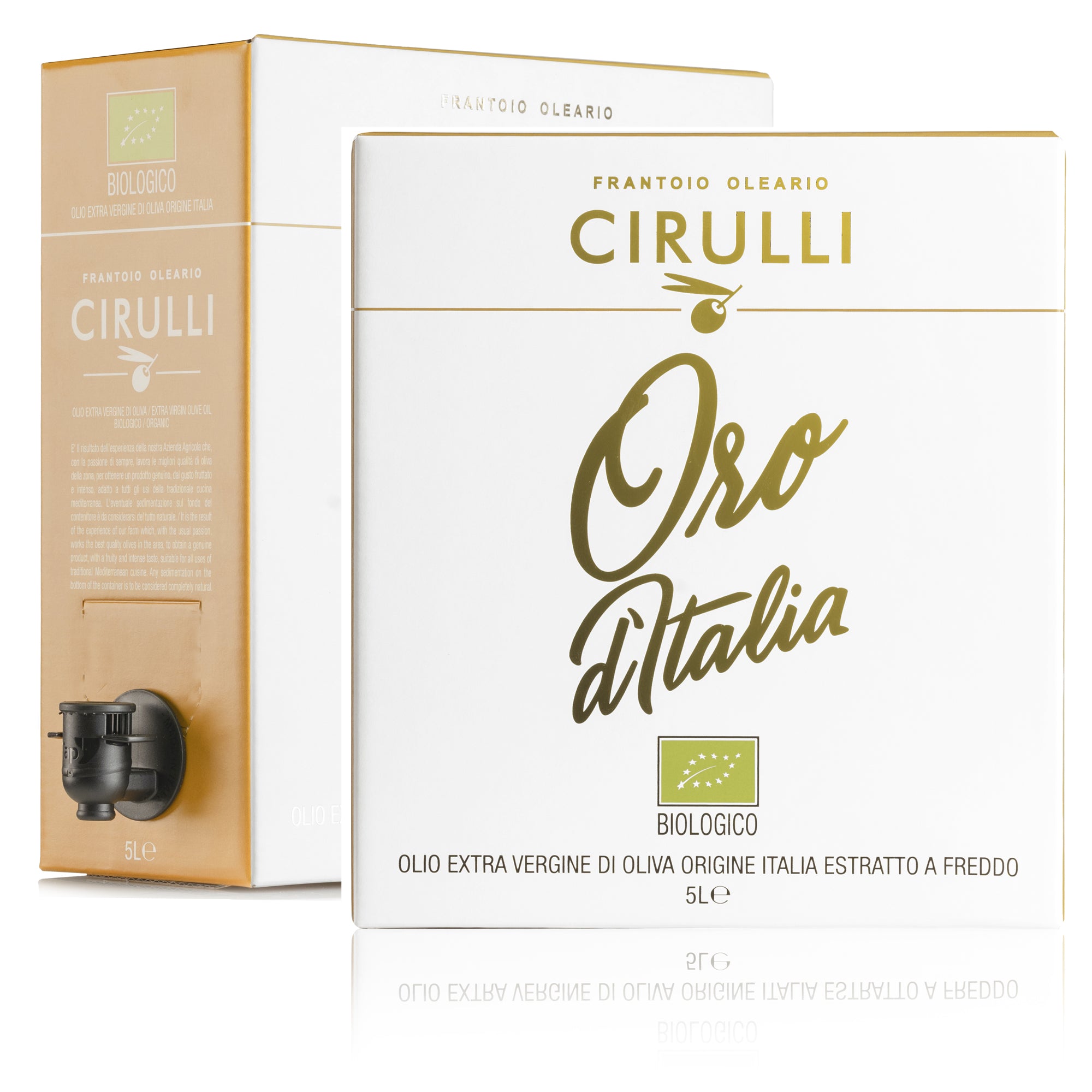 Bag in box of Organic extra virgin olive oil • 5 Liters