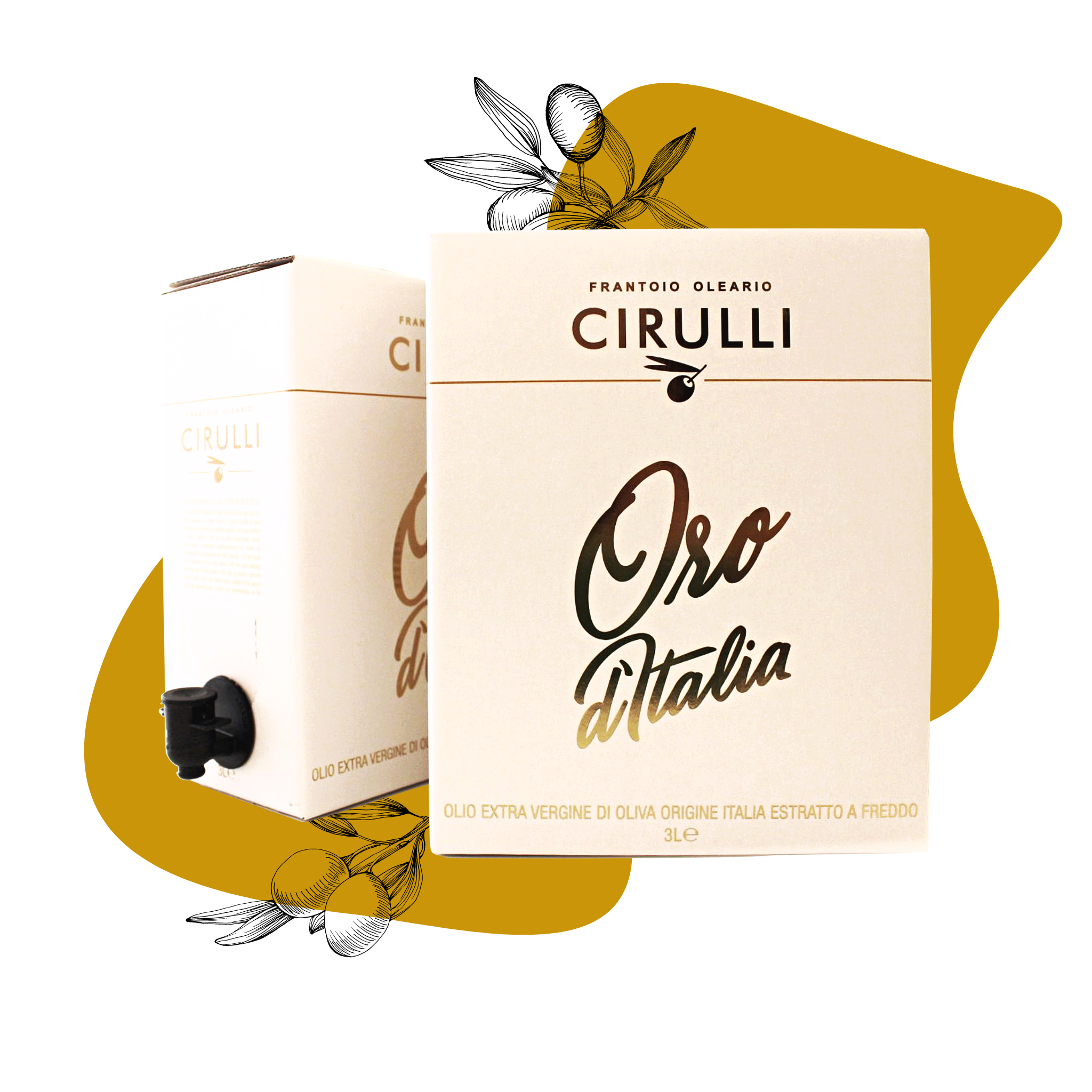 Bag in box di olio extravergine di oliva • 3 Litri