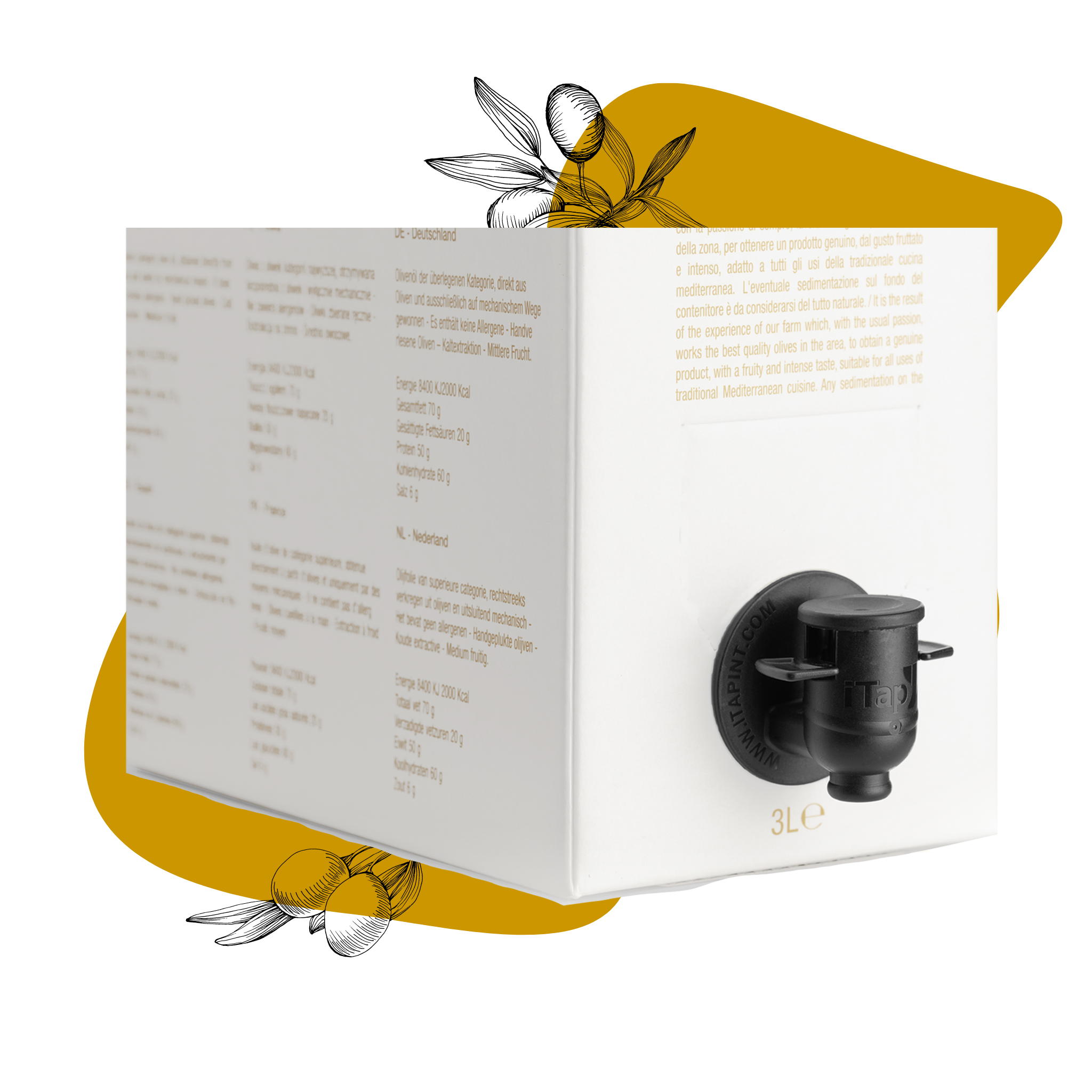 Bag in box di olio extravergine di oliva • 3 Litri