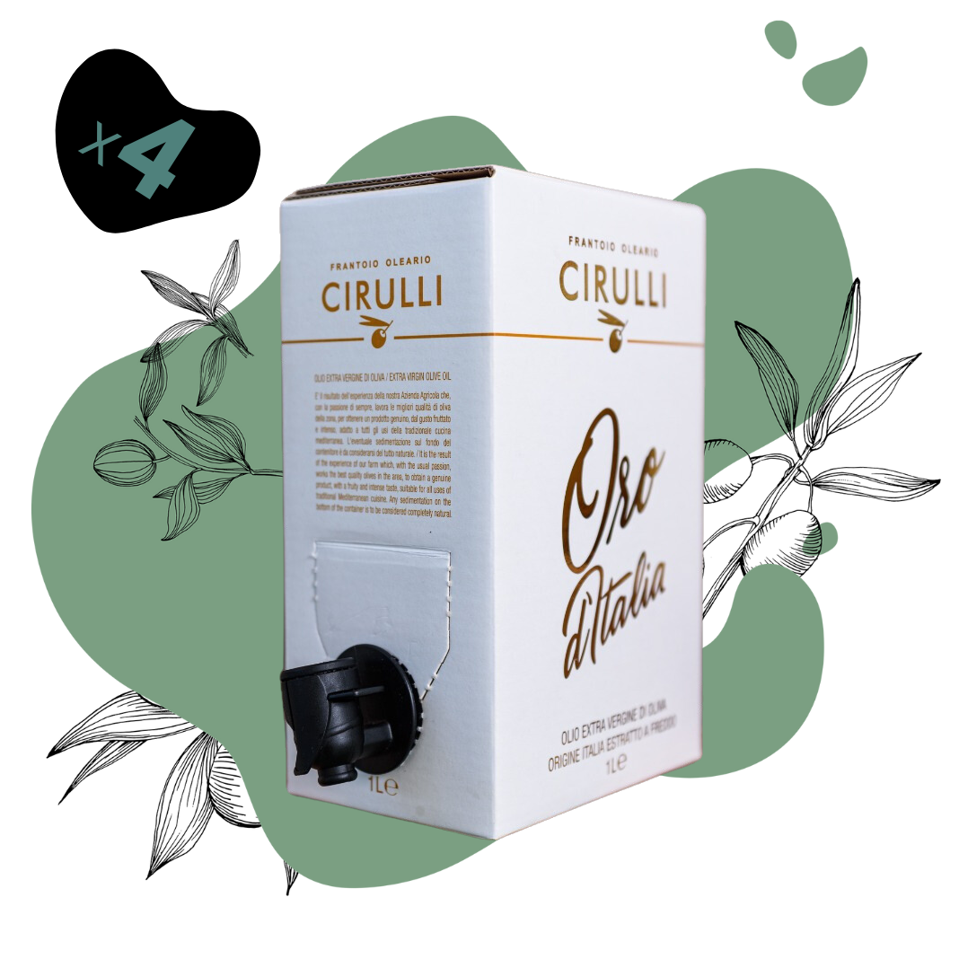 4 Bag in box di olio extravergine di oliva • 4 X 1 Litro