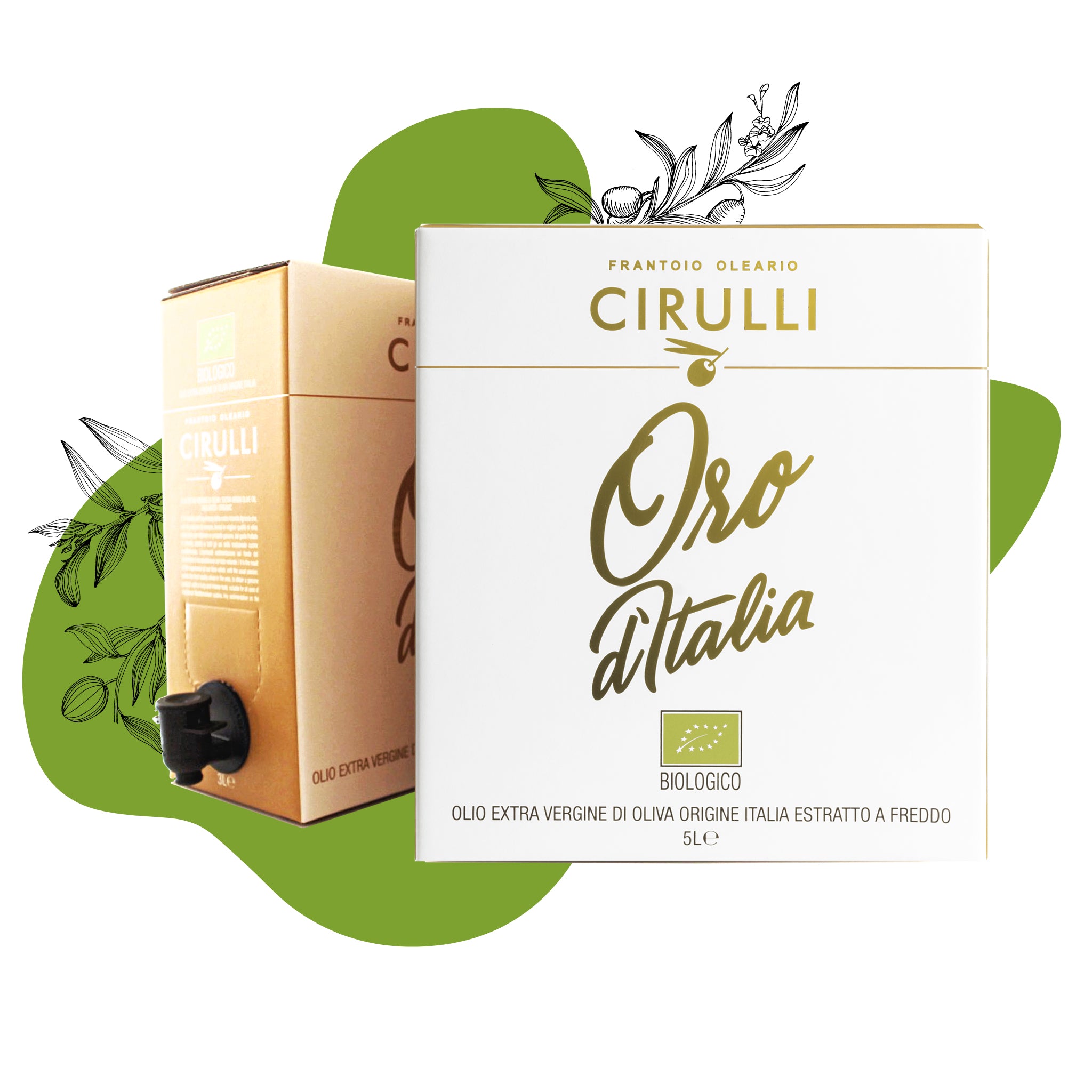 Bag in box di olio extravergine Biologico • 5 Litri
